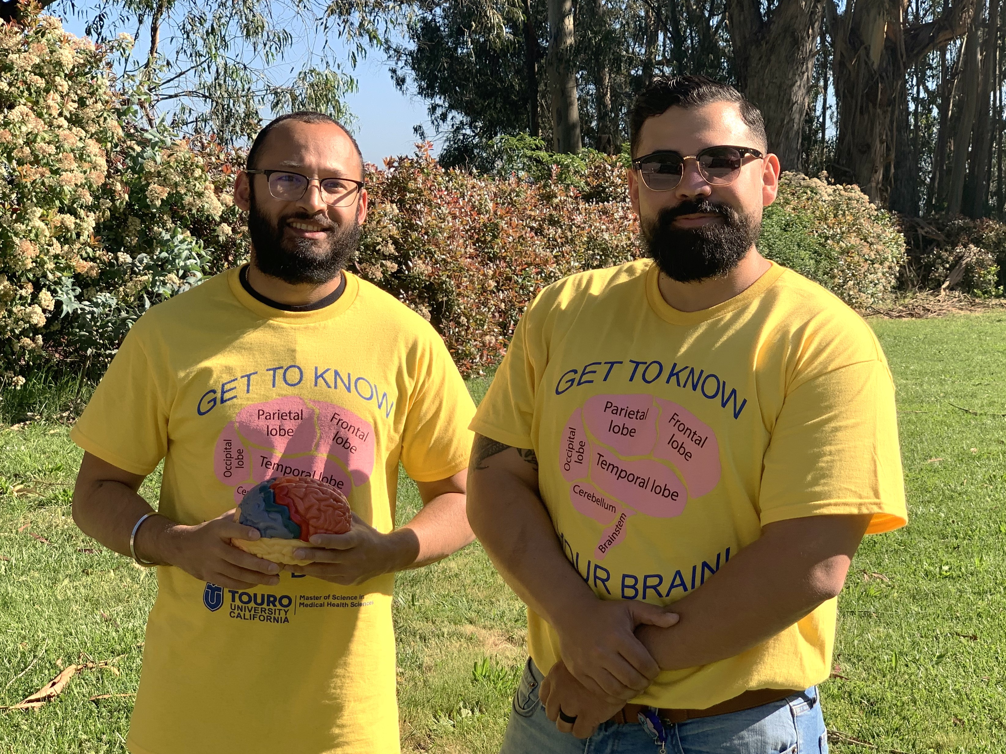 From left to right: Master of Science in Medical Health Sciences students Danny Lal and Kenny Montealegre