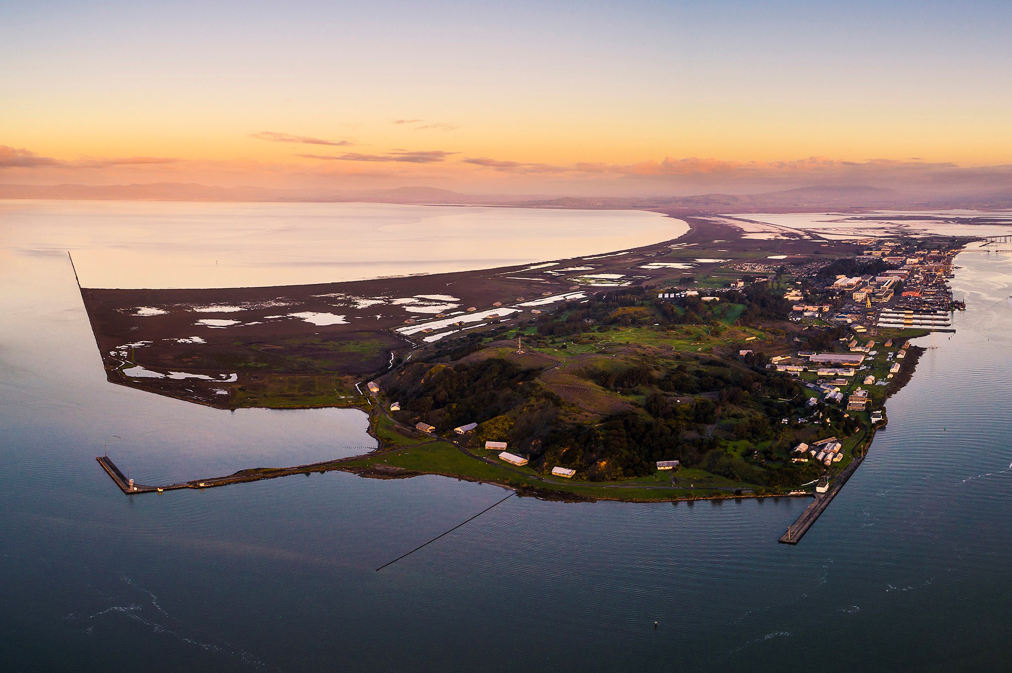 Ariel view of Mare Island
