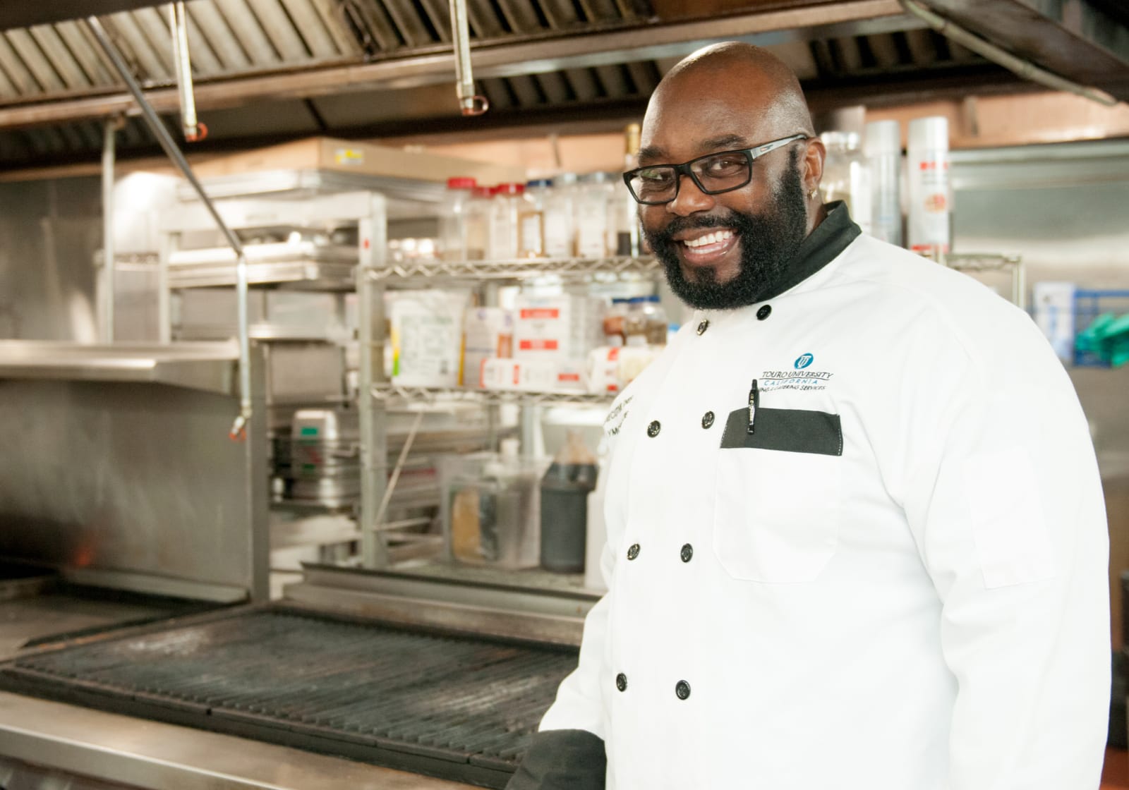 Chef Raymond Nottie in TUC kitchen