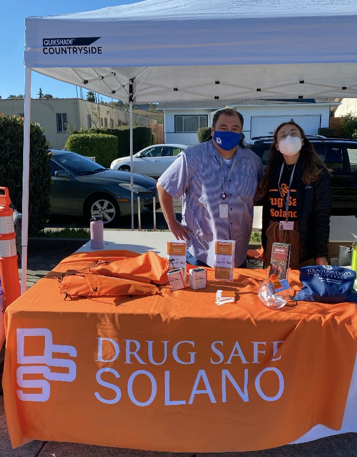 Arthur Camargo and Amanda at a Drug Safe Solano event