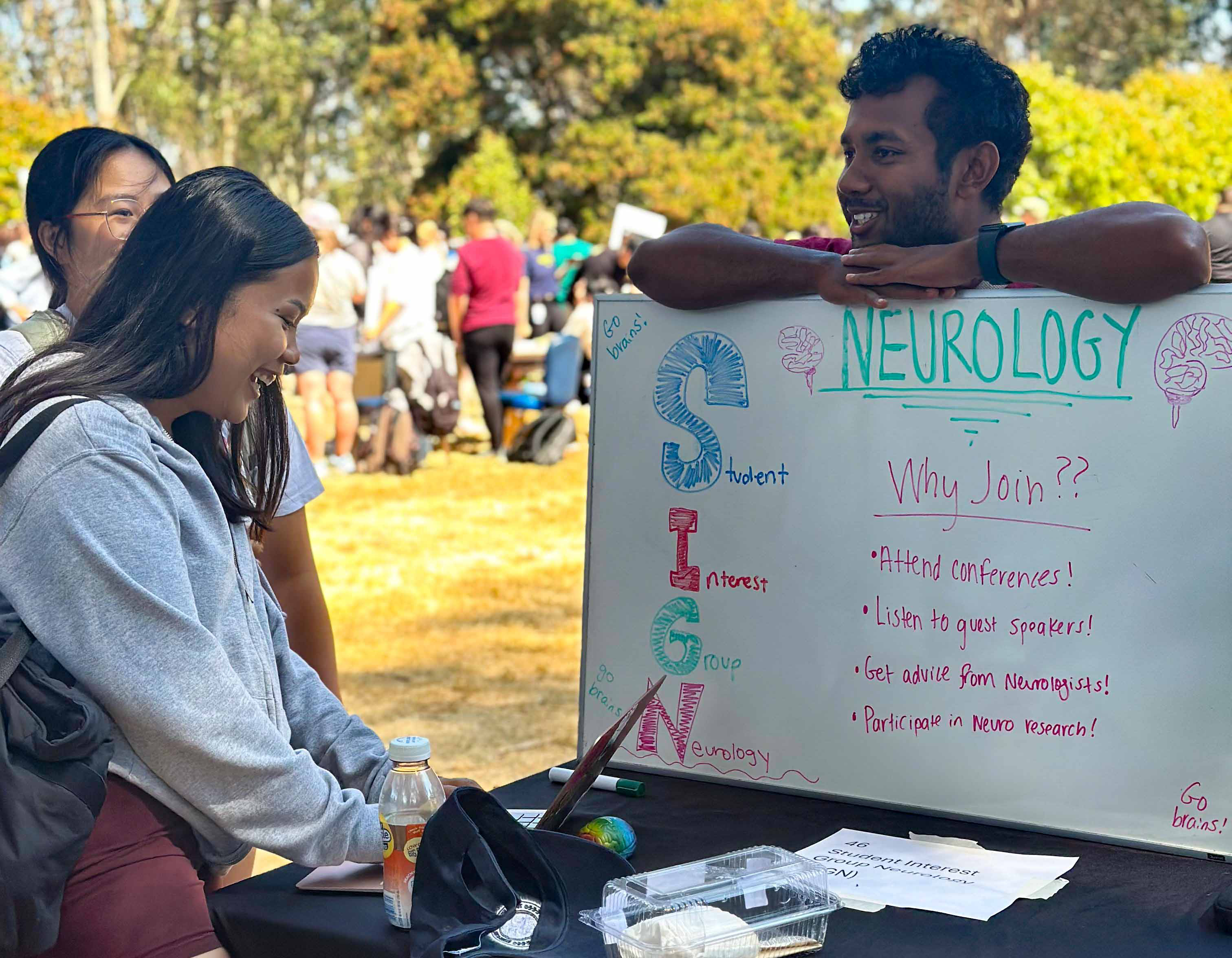 A photo shows students as they take part in Club Day on the campus of Touro University California, Thursday, Aug. 8, 2024.